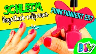 DIY Nagellackentferner SCHLEIM  FUNKTIONIERT ES Hausgemachte ERFAHRUNGEN mit SCHLEIM [upl. by Astra]