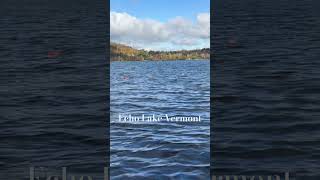 vermont travelblogger newengland nature lake fall autumn lake peaceful wildlife subscribe [upl. by Morgan601]