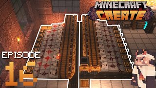 Infrastructure Logs and Stone  Minecraft Create Mod Ep 16 [upl. by Ober]