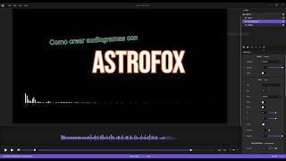 Como crear audiogramas gratis con Astrofox [upl. by Teirtza]