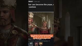 You can make your children the pope in crusaderkings3 [upl. by Annovy]