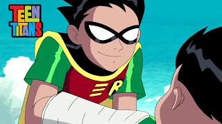 Larry Fixes Robins Arm  Teen Titans quotFracturedquot Ending [upl. by Eissel]