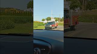 Fivepointville Fire Company Squad 321 driving by on September 14th 2024 [upl. by Keram]