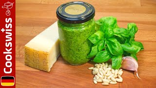 Basilikum Pesto  Pesto selbst machen im Mixer Pesto Genovese [upl. by Aneris]