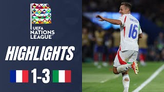 France vs Italy 13 Highlights UEFA Nations League 202425 [upl. by Hornstein]