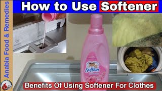 How To Use Softener In Auto Washing Machine  Benefits Of Softener For Clothes [upl. by Izaak]