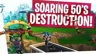 NEW Soaring 50s Gamemode Total Destruction  Fortnite New 50v50 Mode [upl. by Eonak]