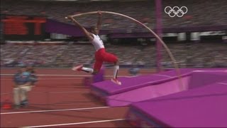 Mens Pole Vault Qualifying Rounds Highlights  London 2012 Olympics [upl. by Allemap]