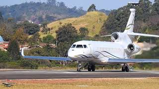 Dassault Falcon 8X Ex N406EX Decolagem Aeroporto De JundiaíSP [upl. by Durante]