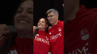 Yusuf Dikeç amp Şevval İlayda Tarhan 🥈🩶🇹🇷Paris2024 YusufDikeç ŞevvalİlaydaTarhan Shooting [upl. by Freida]