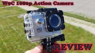 W9C 1080P WiFi Action Camera REVIEW amp Sample Recordings [upl. by Ferdie]