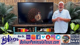 Fireworks Golf Carts Family Fun Beachfront On Bolivar Peninsula [upl. by Anyala]