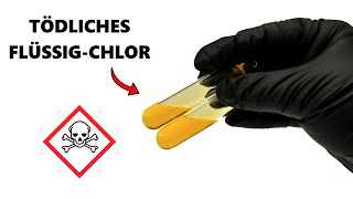 Flüssiges Chlor synthetisieren aus Poolchlortabletten  𝟰𝗞  JJChemistry [upl. by Oidacra708]