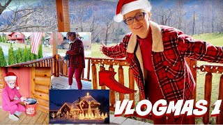 VLOGMAS 1 W TYM ROKU CAŁA GÓRSKA CHATA BĘDZIE W LAMPKACH DEKORUJE CAŁY DOM 2 NOWE CHOINKI [upl. by Fairfax]