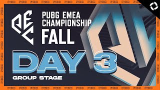 PUBG EMEA Championship Fall  Group Stage  Day 3 [upl. by Prentice]