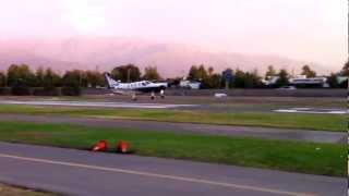 TBM 850 G1000 short field TO and Landing [upl. by Nelak252]