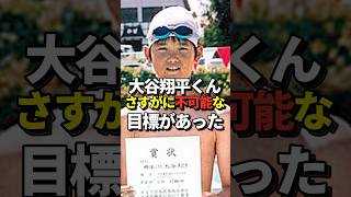 ㊗️83万再生！※画像あり 大谷翔平の目標の中に1つだけ絶対に達成不可能な物が入っていたと話題に！shorts 大谷翔平 野球 [upl. by Glover633]