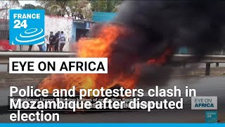 Mozambique Police and protesters clash in Maputo after disputed election • FRANCE 24 English [upl. by Jara675]