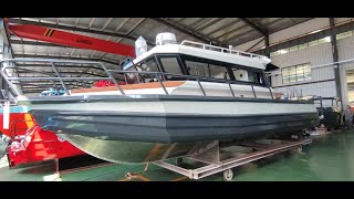 9m  30ft aluminum cabin boat fishing boat Chinese aluminum boat [upl. by Pepita191]