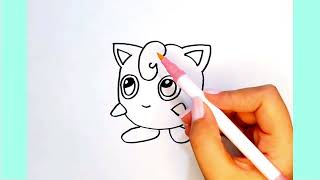 Draw Pummeluff from Pokemon  Easy Drawings [upl. by Alverta]