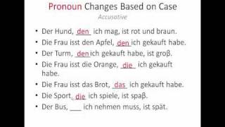 Relative Pronouns in German Part Two [upl. by Bettzel]