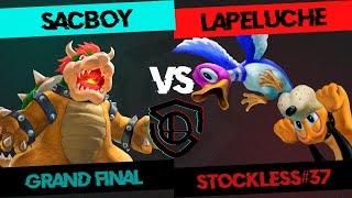 STOCKLESS 37 Grand Final  SacBoY Bowser vs LaPeluche Duck Hunt [upl. by Anilrats]