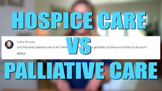 Differences between Hospice Care vs Palliative Care [upl. by Ynetsed]