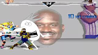 MUGEN RhylanIsDone Edition 111 Team Cena vs Dooby Dummy and Shaq [upl. by Anit]