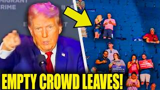 Trump Throws TANTRUM As Crowd LEAVES EMPTY Rally [upl. by Auqemahs]