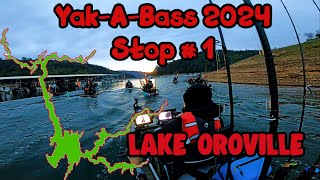 121 Anglers In This Tournament  YakABass 1st Stop Lake Oroville [upl. by Karolina]