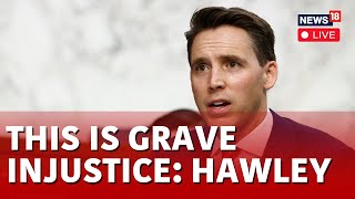 US News Live  Senator Hawley Slams Congressional Leadership Live  Josh Hawley Speech Live  N18L [upl. by Ileray752]