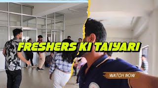 OUR FRESHERS PRACTICE  ONE DAY BEFORE FRESHER PARTY 😇😉practice VLOG ULLASH 2024 srmu Lucknow [upl. by Euk]