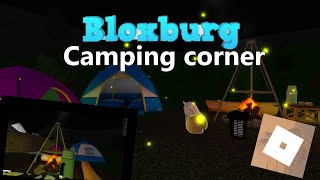 Building a small camping corner on my Bloxburg House plot [upl. by Emeline38]