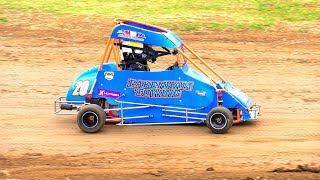 Junior Quarter Midgets Heat 1 Laang Speedway 24112024 [upl. by Evelina219]