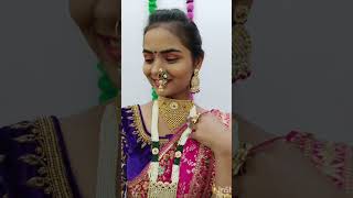 Maharashtrian Bride Makeup Hairstyle amp Outfit Saree Drepping makeup sareedrapist Call 9970636820 [upl. by Iy707]