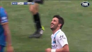 David Villa vs Newcastle Jets 19102014  Individual Highlights [upl. by Labors]