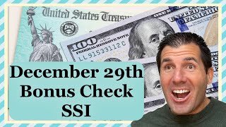 December 29th  Bonus Check for SSI  Supplemental Security Income [upl. by Aevin]