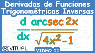 🚀 Derivadas de Funciones Trigonométricas Inversas  Video 11 [upl. by Michaela]