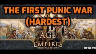 Longplay  Age of Empires Definitive Edition  The First Punic War Hardest [upl. by Hershel]