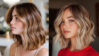 Beautiful Wavy Bob Hairstyles To Elevate Your Style Medium length Haircut Ideas For Women Over 40 [upl. by Hector]