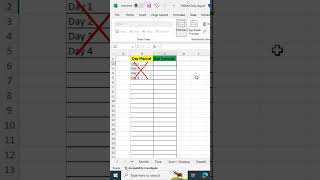 write day serial by use excel formulashorts foryou ytshorts [upl. by Rehsa]