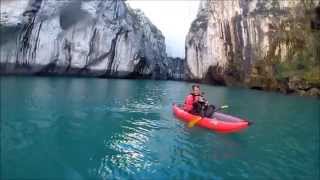 TEST DU KAYAK GONFLABLE TWIST 1 GUMOTEX [upl. by Icam600]