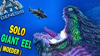 Ark Genesis SOLO Giant Eel Boss Fight  How To Solo Giant Eel Boss Gamma Ark Survival Evolved [upl. by Inaffyt]