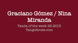 Tanda of the week 252013 Graciano Gómez  Nina Miranda tango [upl. by Mossman]