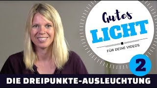 GUTES LICHT FÜR VIDEOS  Die DreipunkteAusleuchtung [upl. by Notlil]