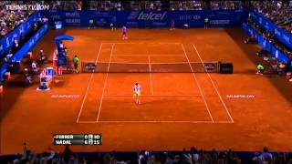 Nadal Trumps Ferrer With Hot Shot Lob [upl. by Pollie]