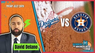 Friday Free Betting Pick LA Dodgers vs Houston Astros 72624 MLB Prediction from David Delano [upl. by Imak]