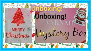 Christmas  Mystery Box  Bag  Unboxing  Varnail  PR [upl. by Soble]