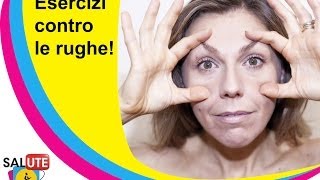 Tutorial di ginnastica facciale 2  Contro le rughe del contorno occhi [upl. by Damaris66]