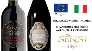 DEGUSTAÇÃO CHIANTI E VALPOLICELLA RIPASSO  SENSI [upl. by Larret117]